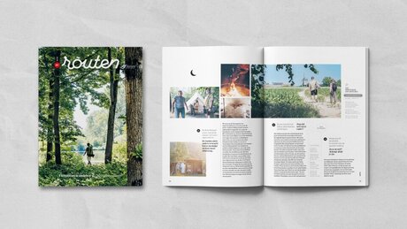 Cover en pagina van Routen magazine editie 7