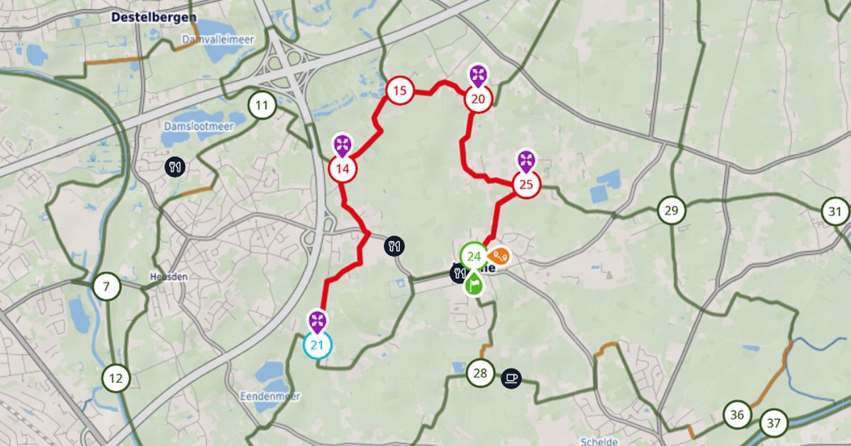 Wandelnetwerk in Nederland