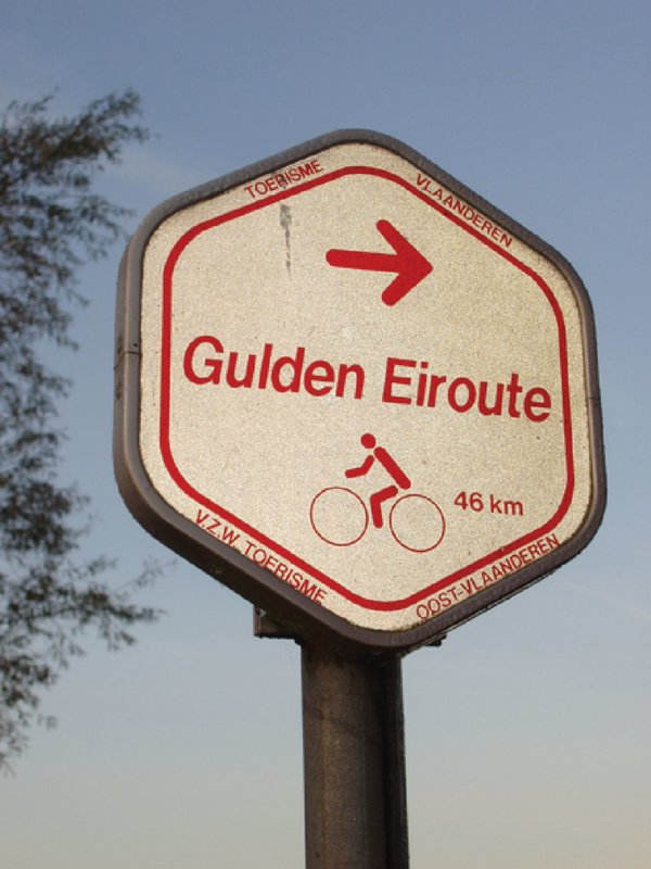 Bewegwijzerde fietslus Gulden Eiroute