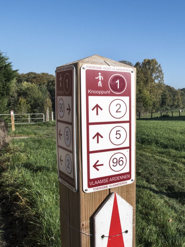 Wandelknooppunt Vlaamse Ardennen