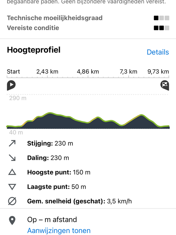 gpx-route in een wandelapp importeren